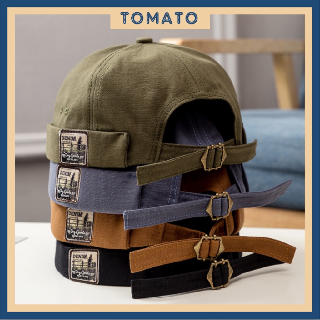 Mũ Beret, nón vành tròn họa tiết con tem cao cấp phong cách Unisex Hàn Quốc- TOMATO Fashion F16