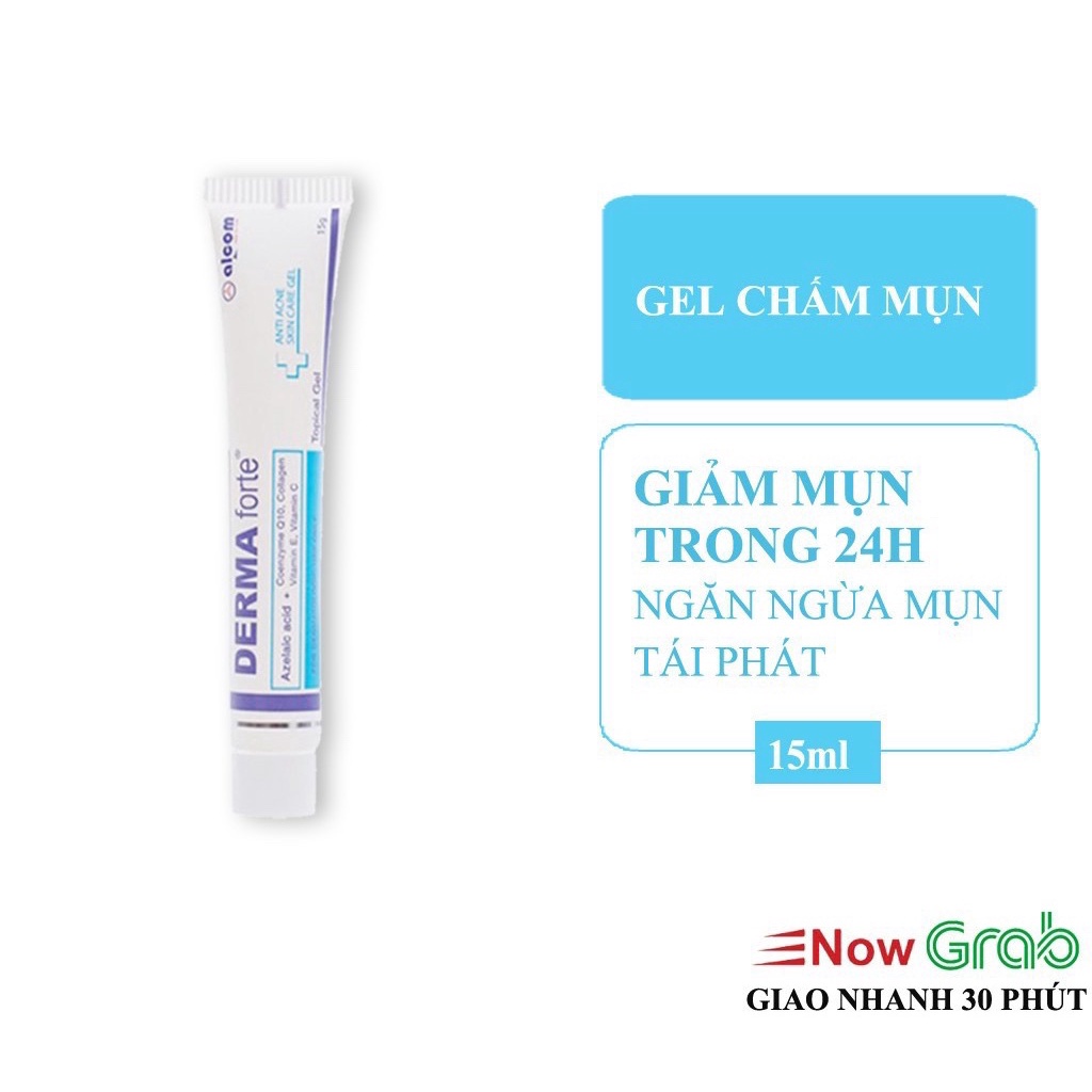 Kem Giảm Ngừa Mụn DERMA FORTE, Tinh Chất Ngừa Mụn Làm Sạch Mụn Mờ Sẹo Thâm Dạng Gel (15g)