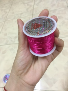Cuộn cước lụa màu hồng co giãn