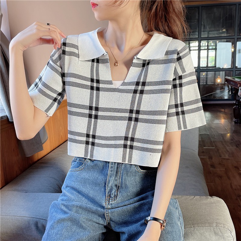 Áo Sơ Mi Nữ Tay Dài Kẻ Sọc Caro Thời Trang | BigBuy360 - bigbuy360.vn