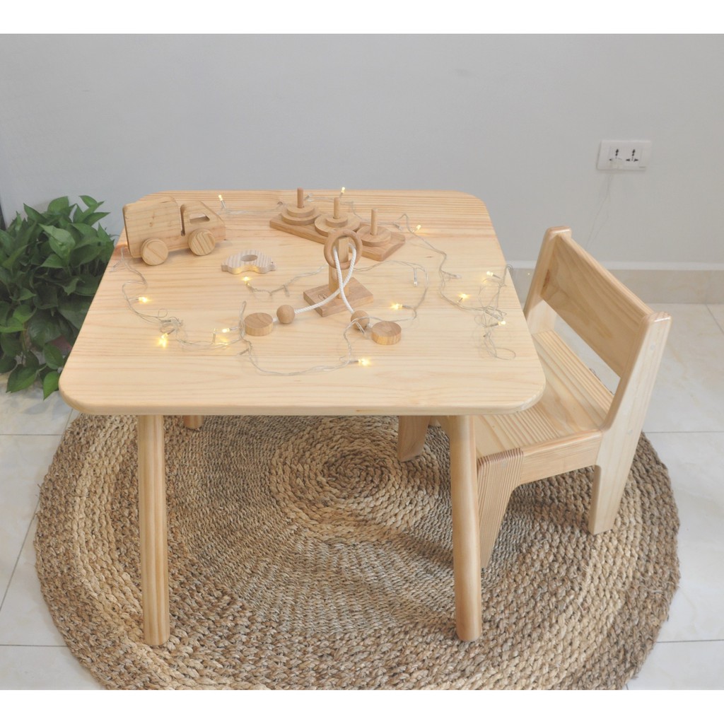 Bàn Vuông Zina Cho Bé Yêu - Bebewood | BigBuy360 - bigbuy360.vn