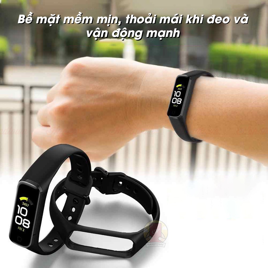 Dây đeo silicon thay thế cho đồng hồ vòng đeo tay thông minh Samsung Galaxy Fit 2 Fit2 SM-R220 cao su