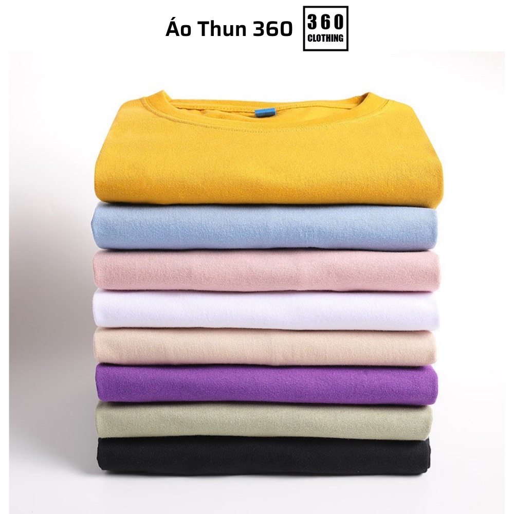 Áo thun trơn 360 Clothing vải cotton phông co giãn 4 chiều basic unisex nam nữ