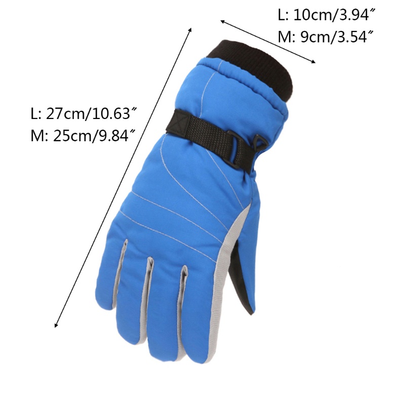 Găng Tay Dày Dặn Chống Gió Chống Thấm Nước Giữ Ấm Cho Bé Khi Chơi Thể Thao
