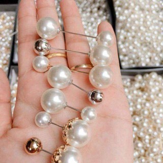 Set 7 cài áo ngọc trai