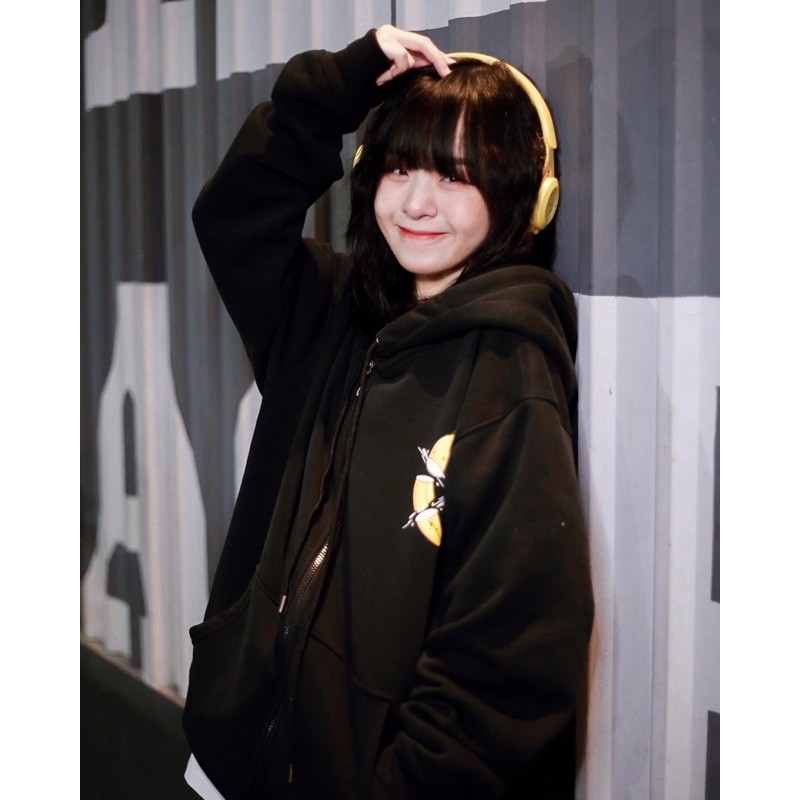 [TẶNG TÚI TOTE] Áo Khoác Trái Chuối Hoodie Zip-Up Black Monkey - Banana Killer Màu Đen | BigBuy360 - bigbuy360.vn