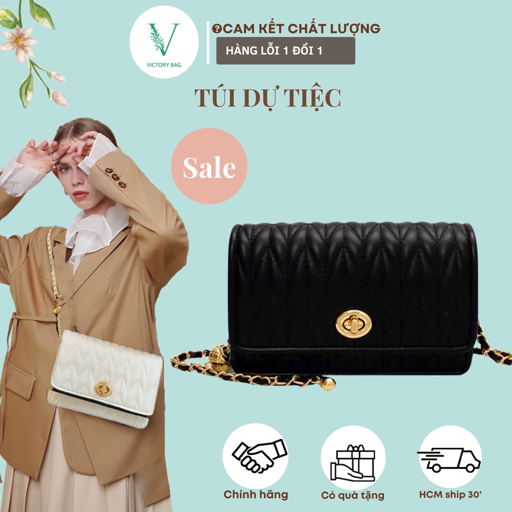 Túi xách mini nữ đeo chéo kết hợp kẹp nách hàng Quảng Châu thời trang siêu hot SKU : 341 - Victory