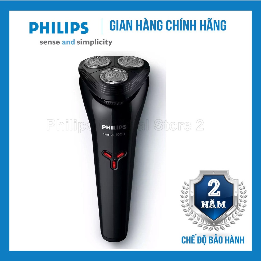 Máy cạo râu khô/ướt Philips S1103/02, an toàn cho da, bảo hành 2 năm | Hàng chính hãng