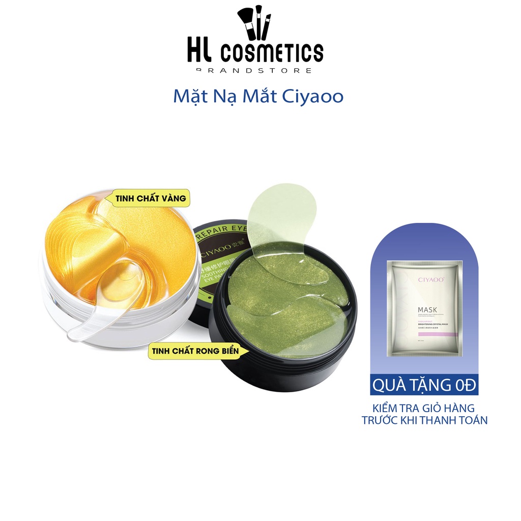 Mặt Nạ Mắt Collagen CIYAOO Cấp Dưỡng Ẩm Mắt Giảm Thâm Quầng Da Bọng Mắt (Hộp 60 miếng)