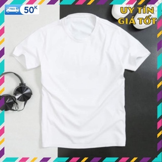 Áo phông trơn cổ tròn chất cotton 100% !