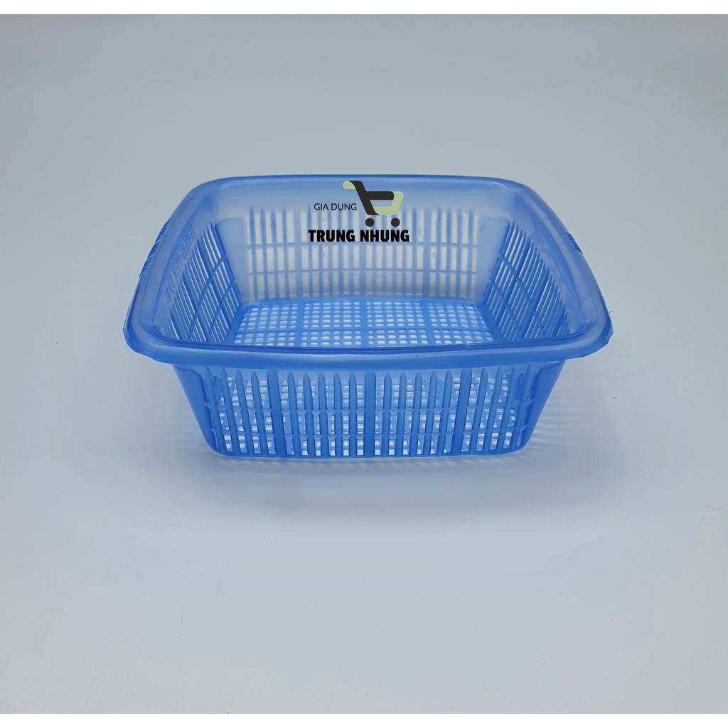 Rổ nhựa vuông, rổ đựng rau sống, rổ mini