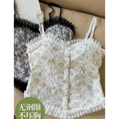 Áo Bra 2 Dây Nữ DUDIA Viền Ren Cực Xinh [Br15]