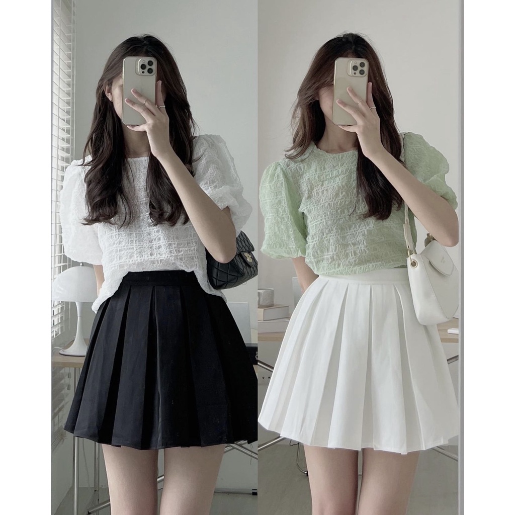 Chân váy xếp ly Tennis dáng ngắn xoè chữ a kiểu mới xếp ly to thời trang nữ hàng cao cấp