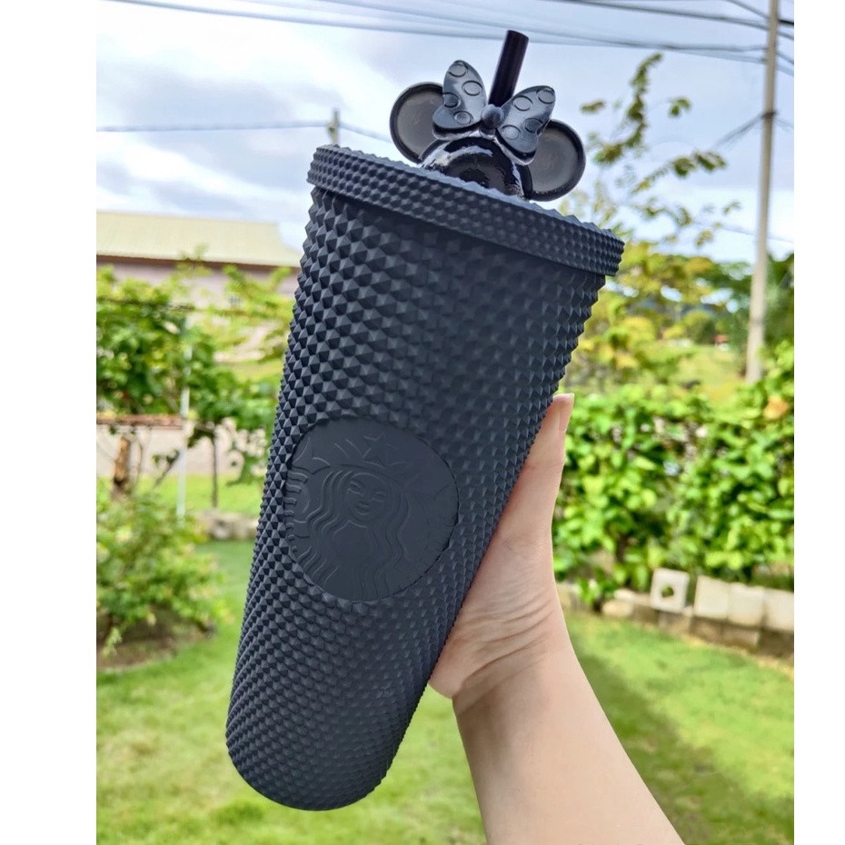 Còn hàng 🔥 chính hãng trong Số lượng có hạn Cốc rơm có thể tái sử dụng của Starbucks Dòng Sầu riêng Frosted Dòng kim cương Studded-cynt