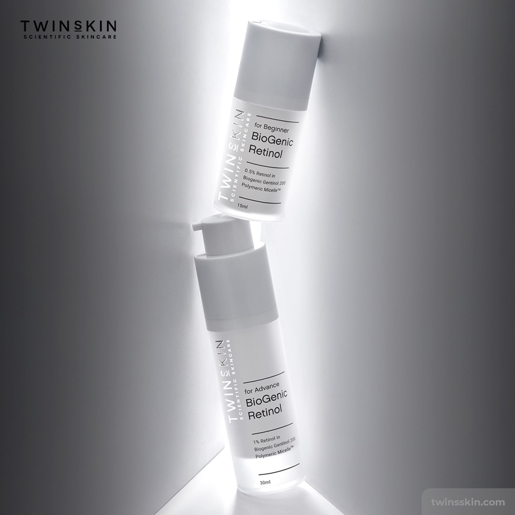 Biogenic Retinol Twins Skin 0.5% For Beginner – Kem Dưỡng Da, Ngừa Lão Hóa, Giảm Mụn Travel Size 15ml