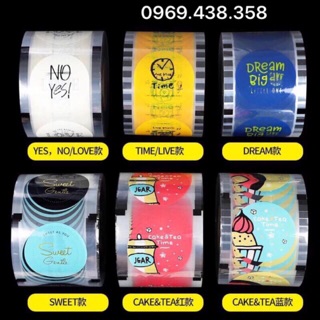 Cuộn màng dán cốc, cuộn keo ép miệng ly 2000 cốc