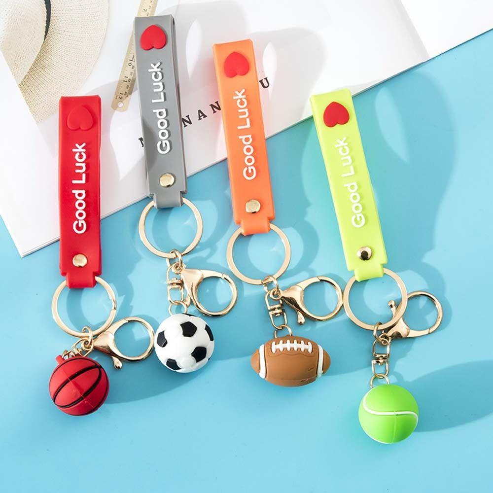 DARNELL Móc Khóa Hình Quả Bóng Rổ Dễ Thương