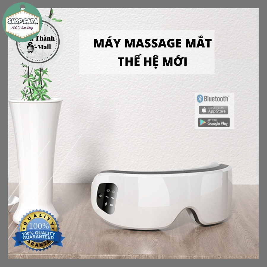 MÁY MASSAGE MẮT SMART EYE BẢN S10 - Máy Massage Thông Minh Trị Mỏi Mắt, Thâm Quầng Làm ấm, Rung, Nghe nhạc Bluetooth