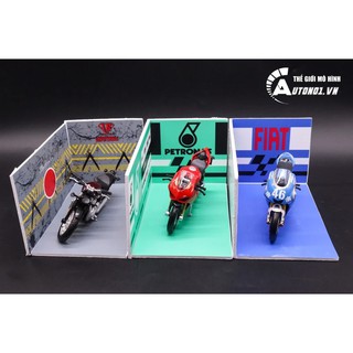 DIORAMA GARAGE CHO MÔ TÔ 1:18 DR007