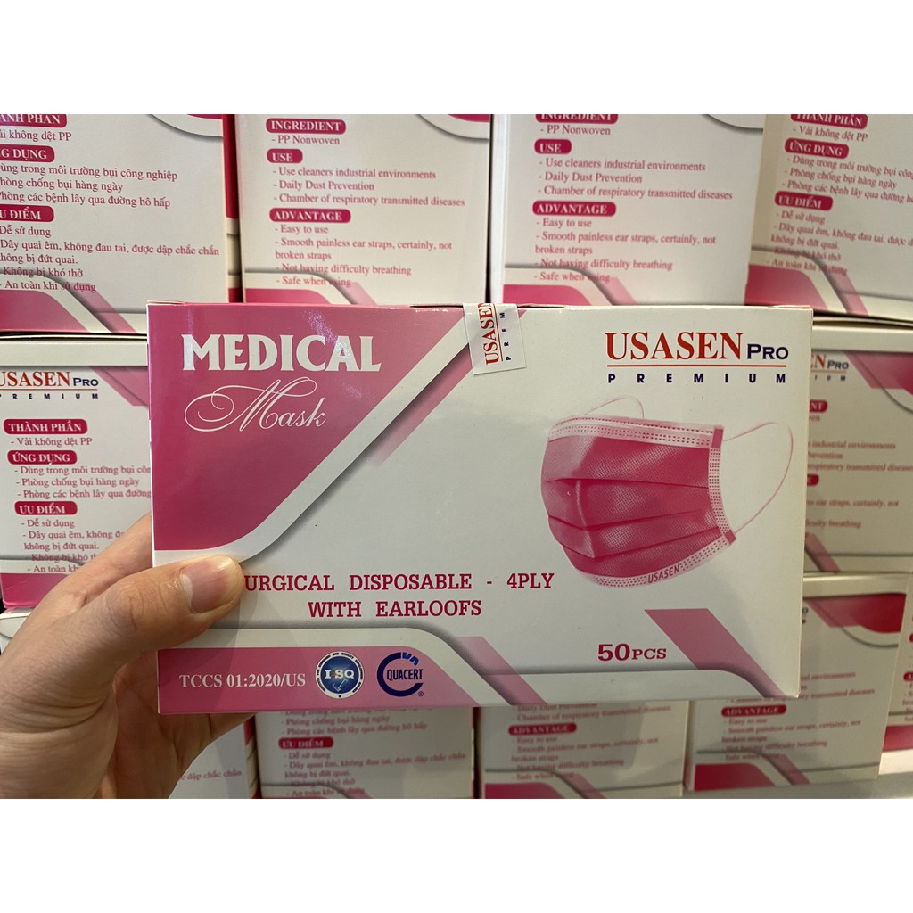 Hộp 50 cái khẩu trang y tế 4 lớp USA | BigBuy360 - bigbuy360.vn