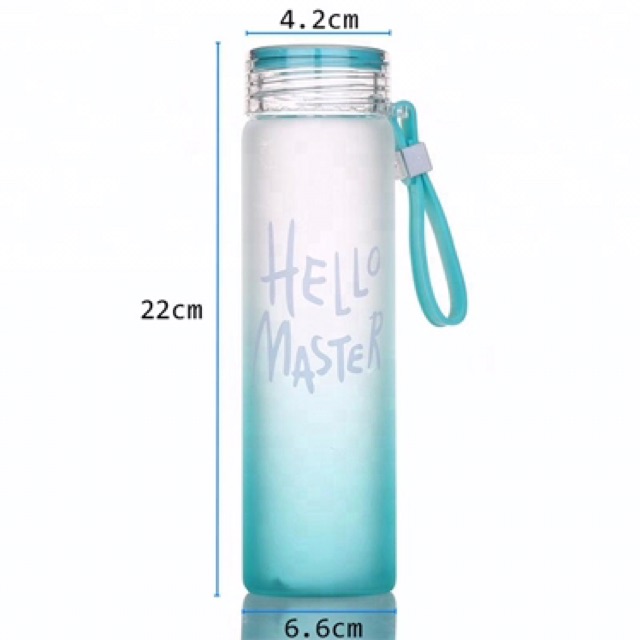 Bình Nước Thủy Tinh Hello Master 480ml