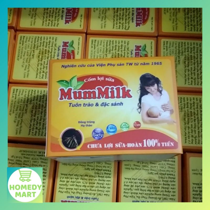 combo 2 Cốm lợi sữa sau sinh, cốm lợi sữa mummilk đông trùng hạ thảo, hộp 20 gói, giúp tăng lượng sữa ở mẹ sau sinh