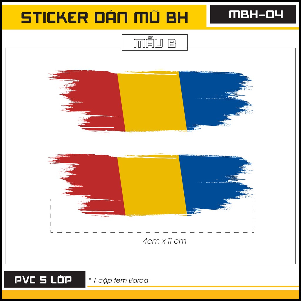 [Mua 1 Tặng 1 ] Sticker Dán Mũ Bảo Hiểm Mã MBH04 - Hình Dán Chất Liệu Decal Thiết Kế Cắt Sẵn Từng Hình