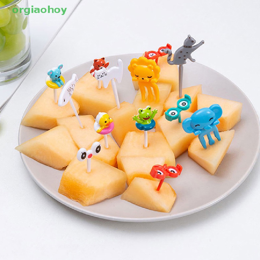 Nĩa Ăn Trái Cây Tráng Miệng Hình Động Vật Hoạt Hình Mini Cho Trẻ Em VN