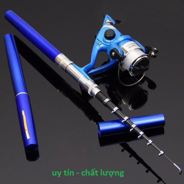 Cần Bút Đứng Mini + Máy Đứng Mini Chuyên Câu Lure Thư Giãn