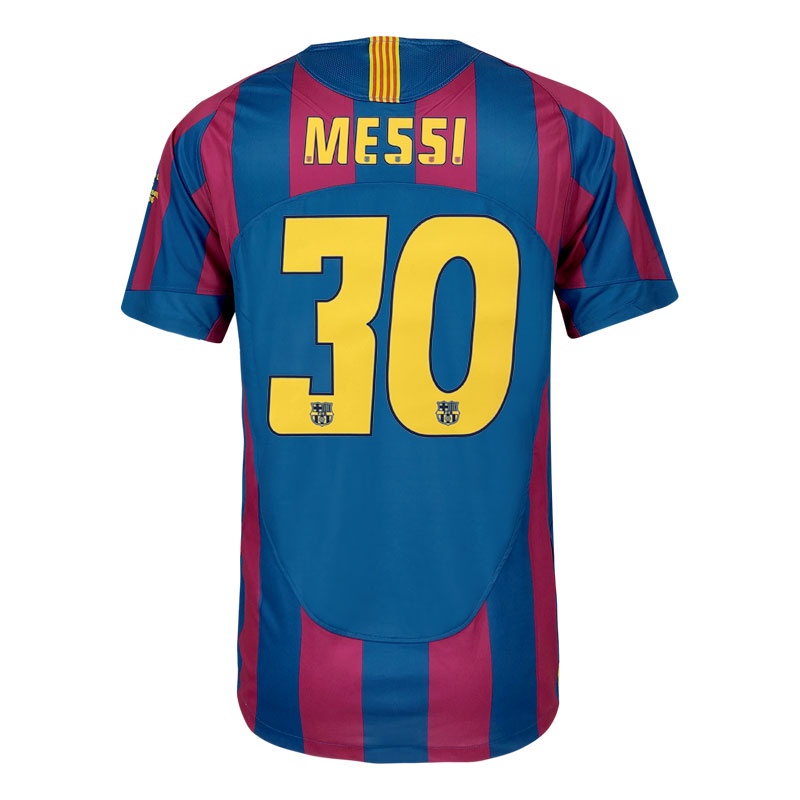 Áo Thun Đá Banh Tuyển Barcelona 2005-06 S-XXL 10 Ronaldo 30 MESSI