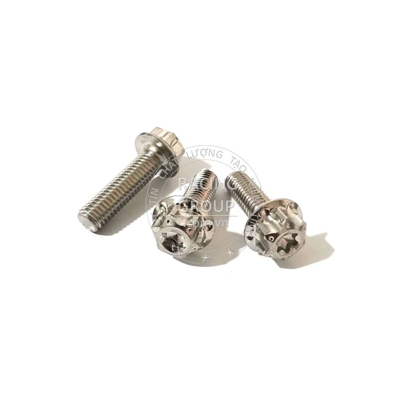 Ốc Salaya 8li25, 8li30, 8li40 đầu trụ inox 304 gắn pát heo, gác chân và gắn nhiều vị trí trên xe