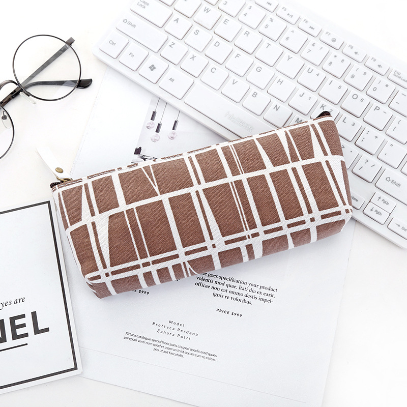 Túi Đựng Bút Bằng Vải Canvas Phong Cách Hàn Quốc Xinh Xắn