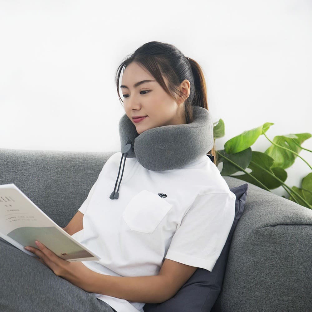 Gối massage cổ cao cấp thông minh, giải tỏa căng thẳng, Xiaomi Lefan Comfort-U Pillow Massager LF-TJ001