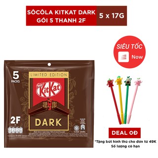 SOCOLA KITKAT DARK GÓI 5 THANH 2F - 5 x 17G