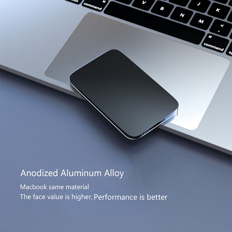 Pin sạc dự phòng không dây 10000mAh 15W bằng hợp kim nhôm thích hợp cho iPhone 13 12 Pro Max