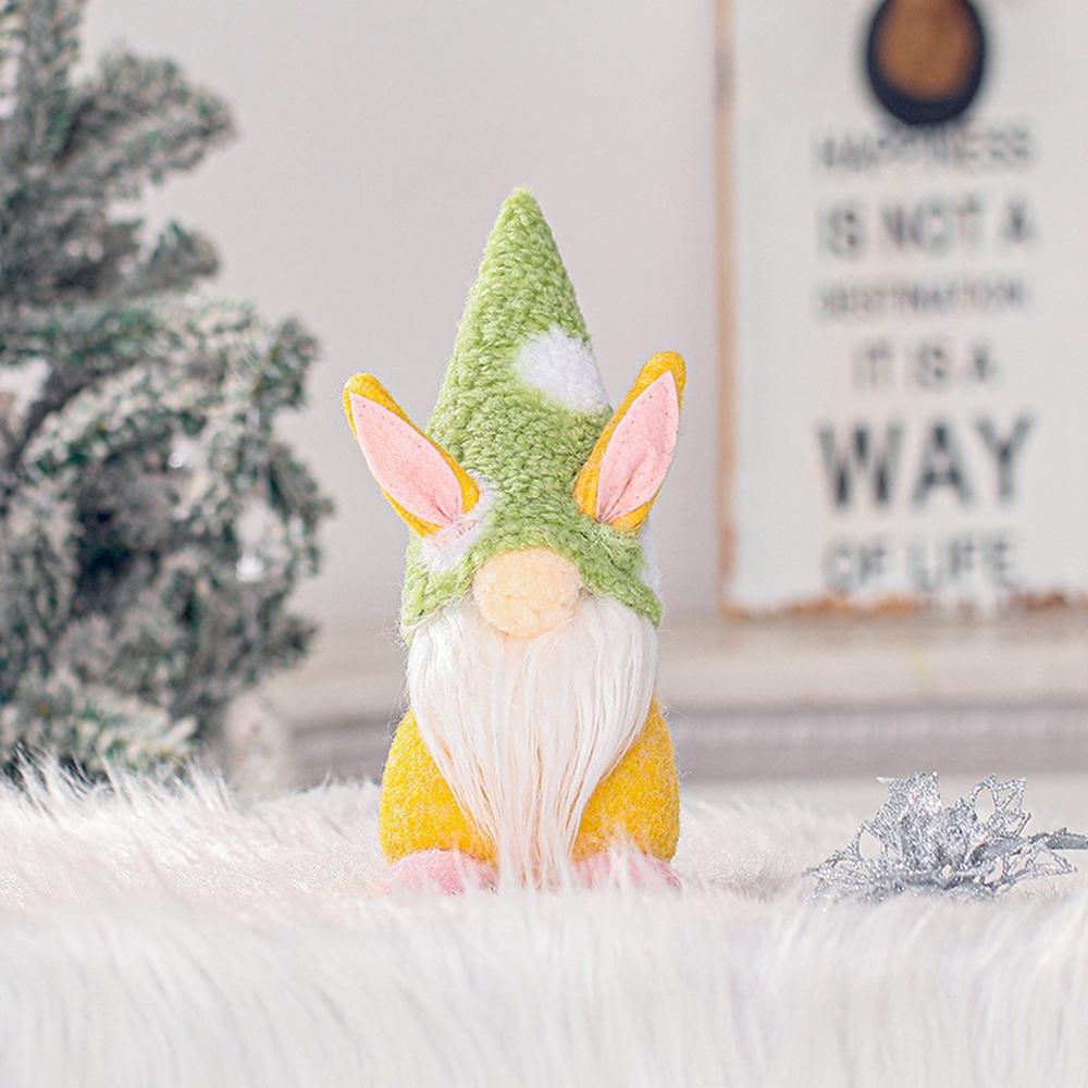 Nickolas Gnome Thỏ Nhồi Bông Đứng Trang Trí Lễ Phục Sinh