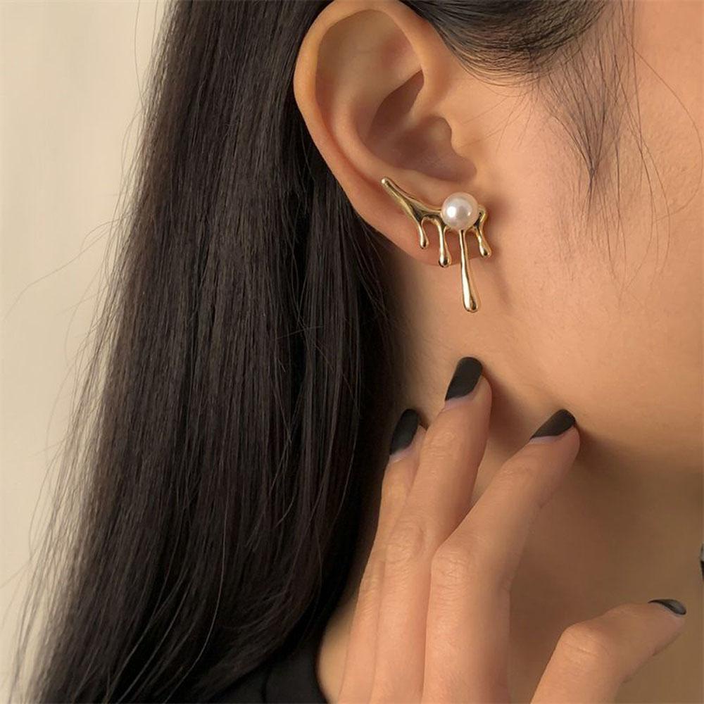 Bông Tai Kim Loại Thiết Kế Độc Đáo Phong Cách Đường Phố