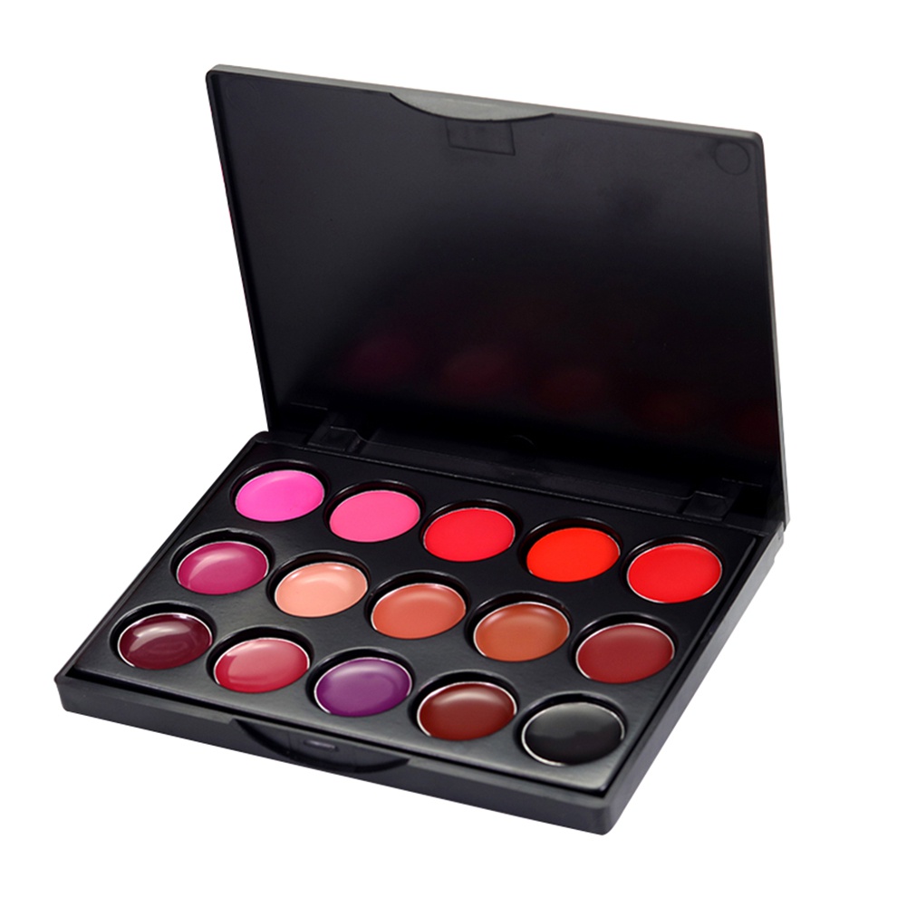 Bảng Son Môi Mini 15 Màu Ánh Nhũ Lâu Trôi Thời Trang Cho Nữ