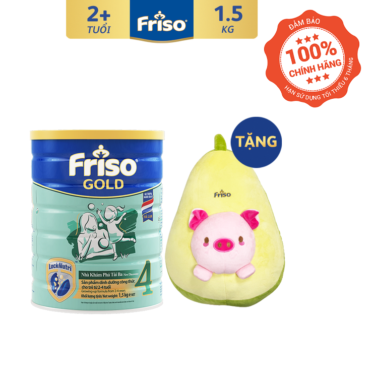 [ĐỘC QUYỀN SHOPEE - Tặng Quả Bơ Nhồi Bông] Sữa Bột FRISO GOLD 4 1500g