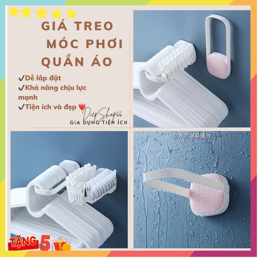 Móc treo ❤️SALE❤️móc phơi quần áo -Giá treo đa năng nhỏ gọn tiết kiệm không gian QC604