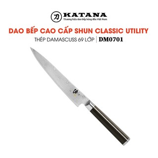Dao bếp nhật cao cấp kai shun classic ultility thép damascus 69 lớp dm0701