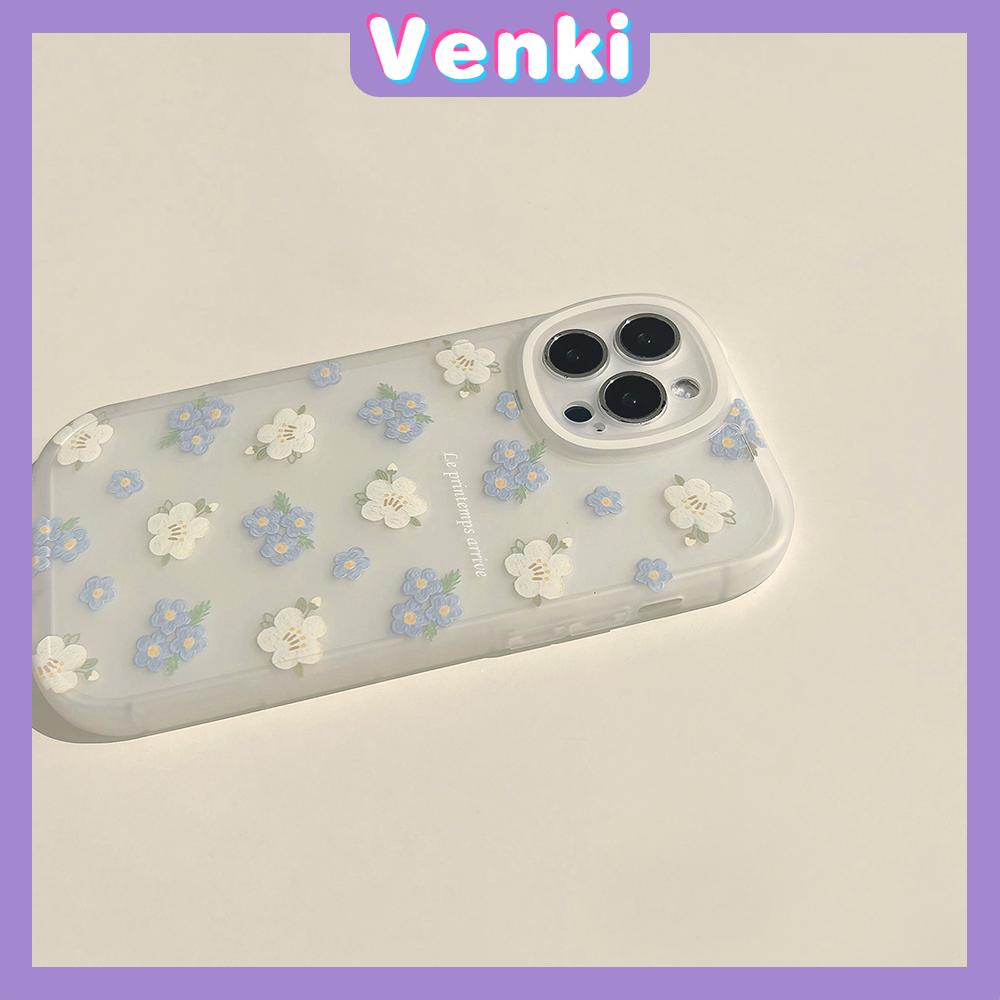 Ốp điện thoại silicon mềm hoa xanh lam thích hợp cho iphone 13 pro max iphone 12 pro max iphone 11 iphone7 plus