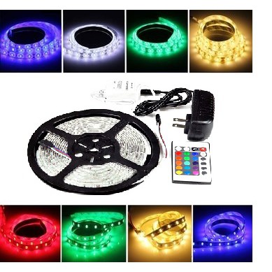 LED DÂY RGB 7 MÀU 5050 5M/300LED/CUỘN Không Chống Nước