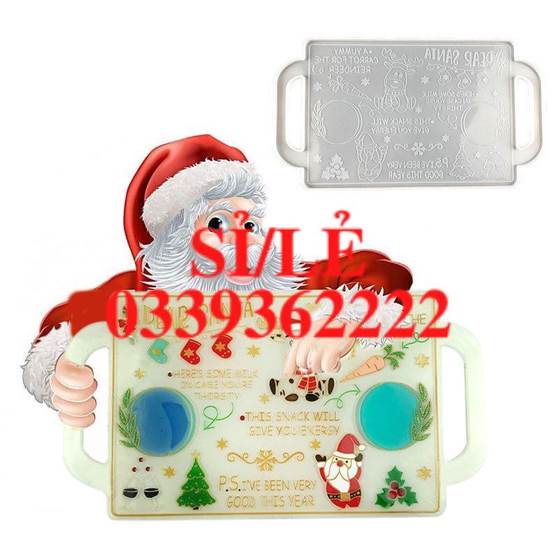 Silicone Christmas Coaster Resin Casting Mold Serving Board Tray Epoxy Mould DIY MM  HAIANHSHOP