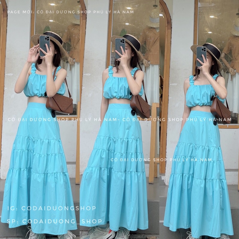 set áo dây kèm cv tầng