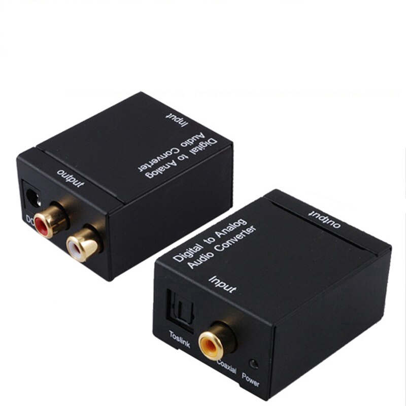 Bộ chuyển đổi âm thanh kỹ thuật số Toslink sang Analog sợi quang học đồng trục RCA chất lượng cao