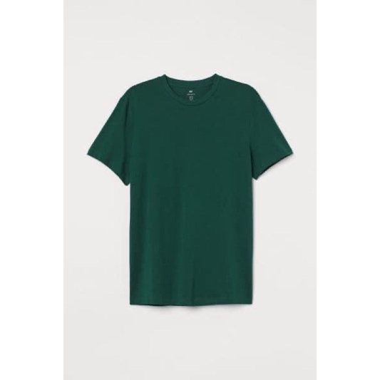 Áo cotton hm auth nam xanh