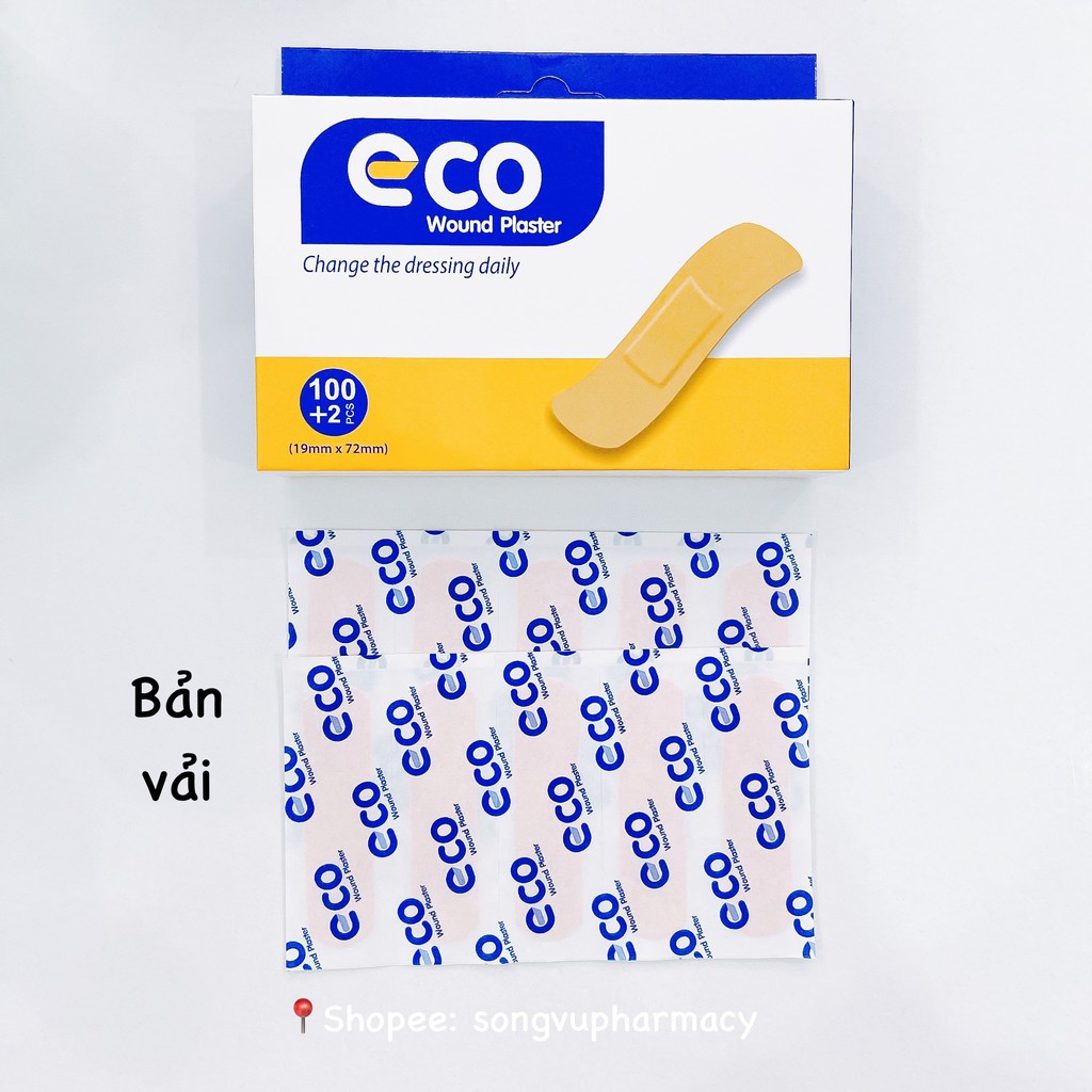 Băng dán cá nhân Eco - Bản vải, bản trong, bản họa tiết
