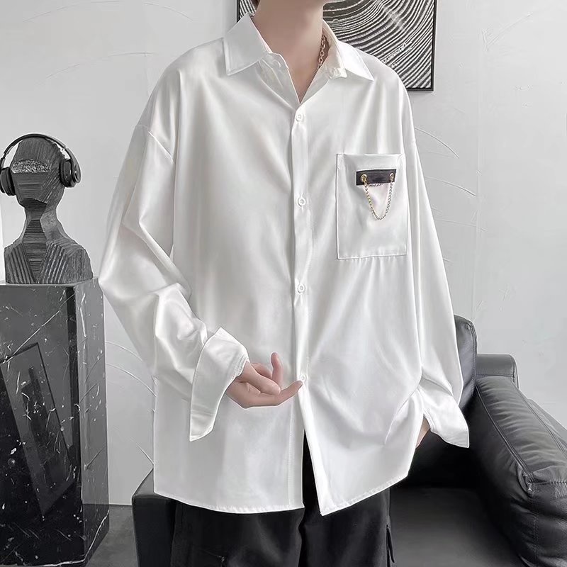 Áo sơ mi dài tay dáng rộng thời trang hàn quốc dành cho nam