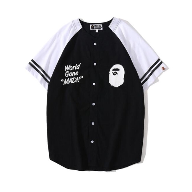 Bape Áo Thun cotton Tay Ngắn In Họa Tiết Thời Trang Cho Nam Nữ